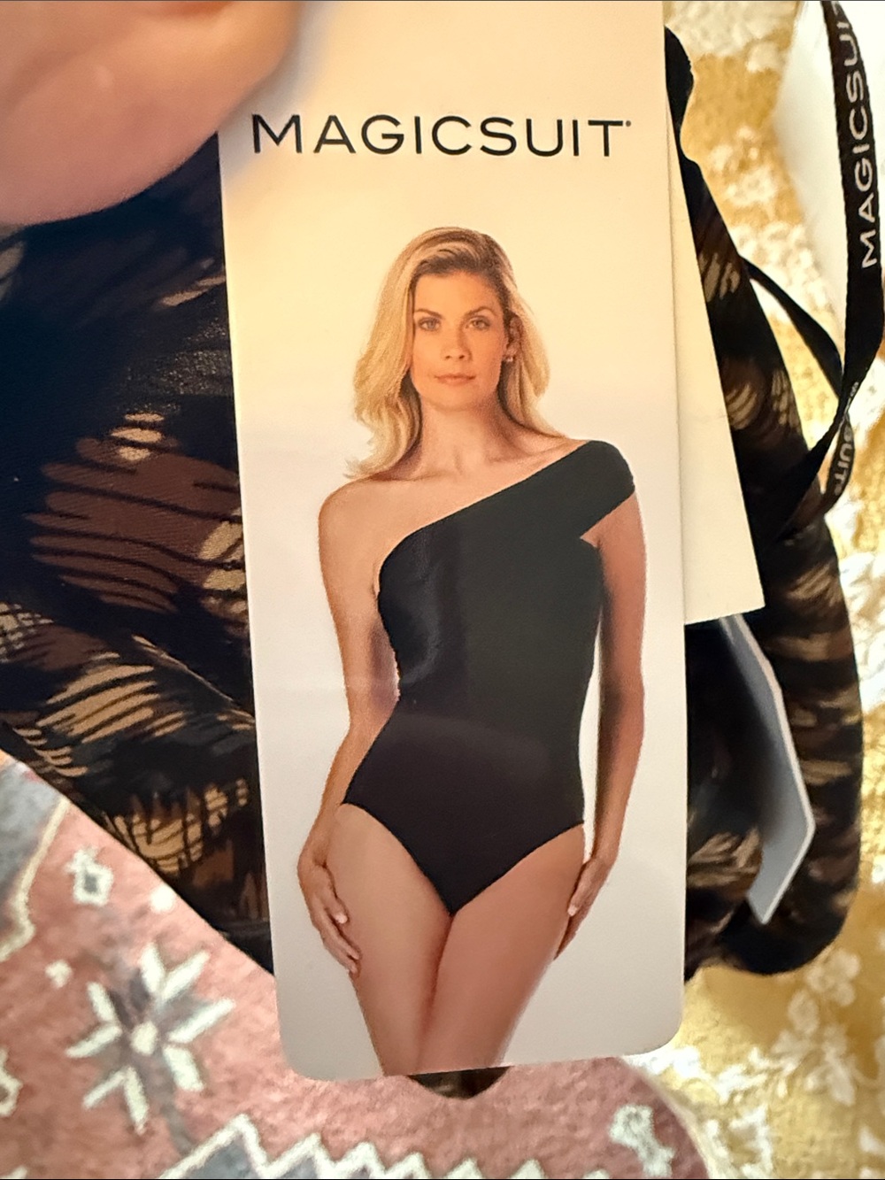 Miraclesuit MagicSuit One-Shoulder Leopard Print Swimsuit Size 8 NWT